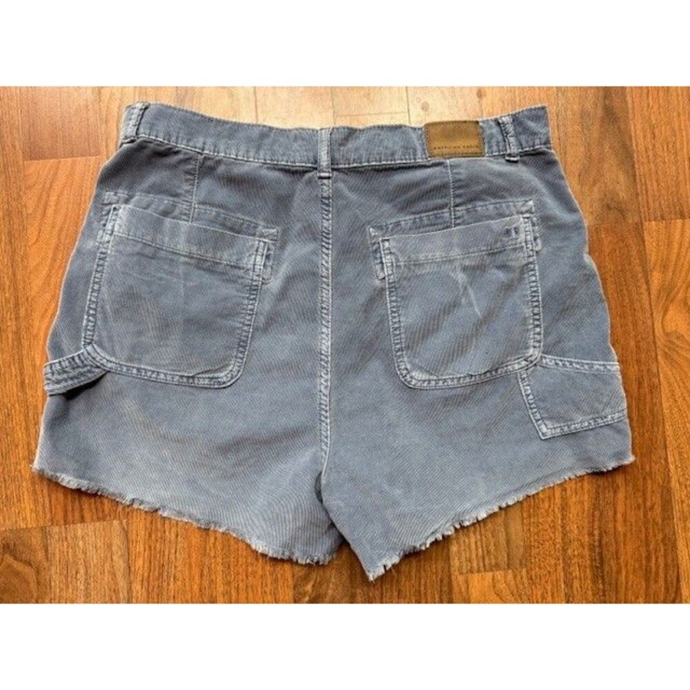 American Eagle Blue Corduroy Highest Rise 90s Boyfriend Short Size 12 (See Desc) - Picture 6 of 10